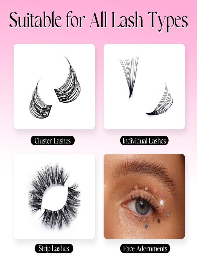 FADLASH Lash Cluster Glue for Cluster Lashes Waterproof Lash Adhesive Strong Hold Eyelash Extension Glue Long Lasting (5ml, White) - Image 5